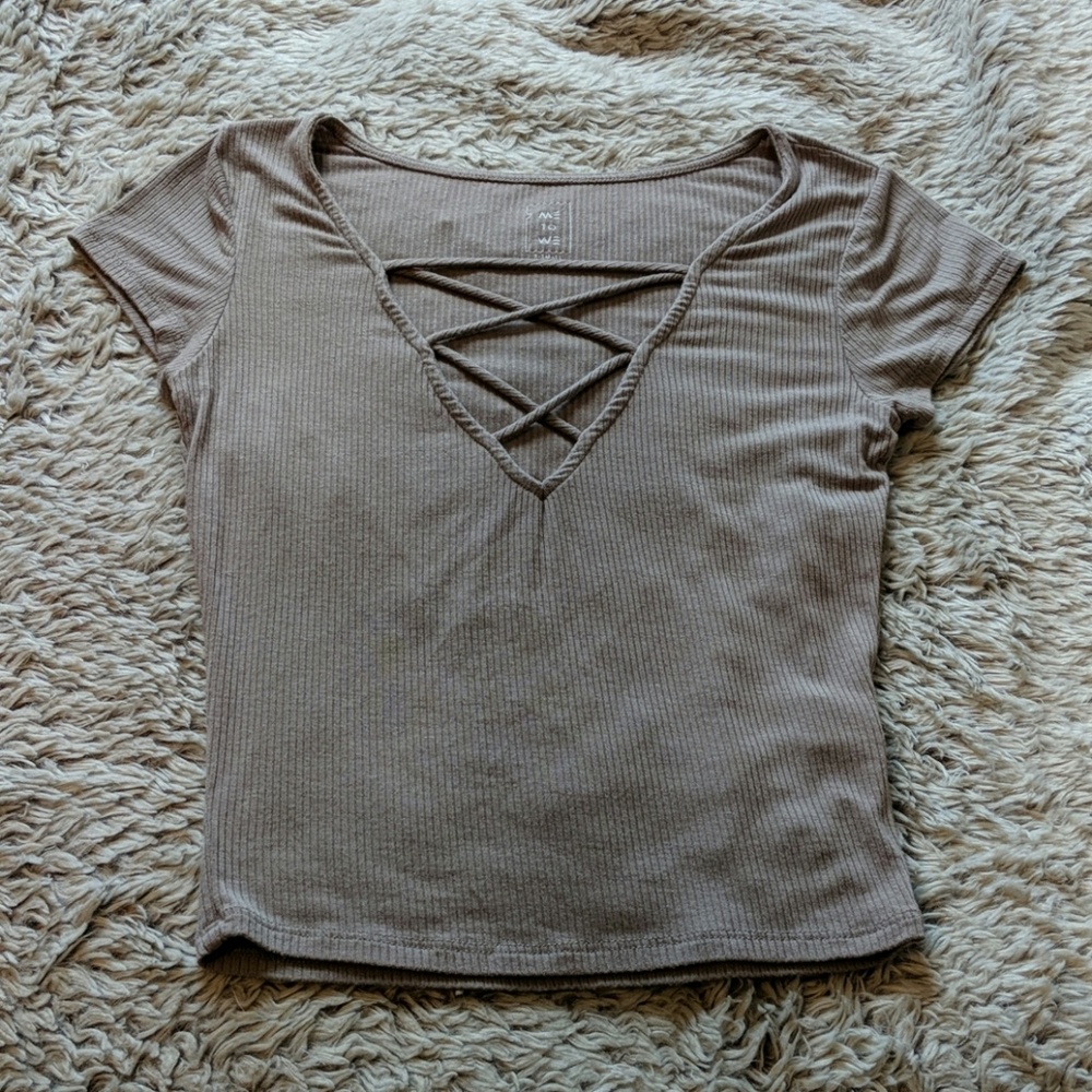 PacSun Me to We cross crop top